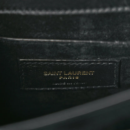 Saint Laurent Calfskin Polka Dot Medium Monogram Sunset Black Crema Soft 5 of 8