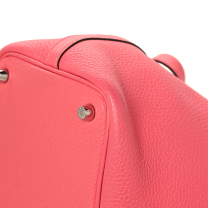 Hermes Taurillon Clemence Swift  Eclat Picotin Lock 18 PM  Rose Azalee Terre Battue 10 of 13