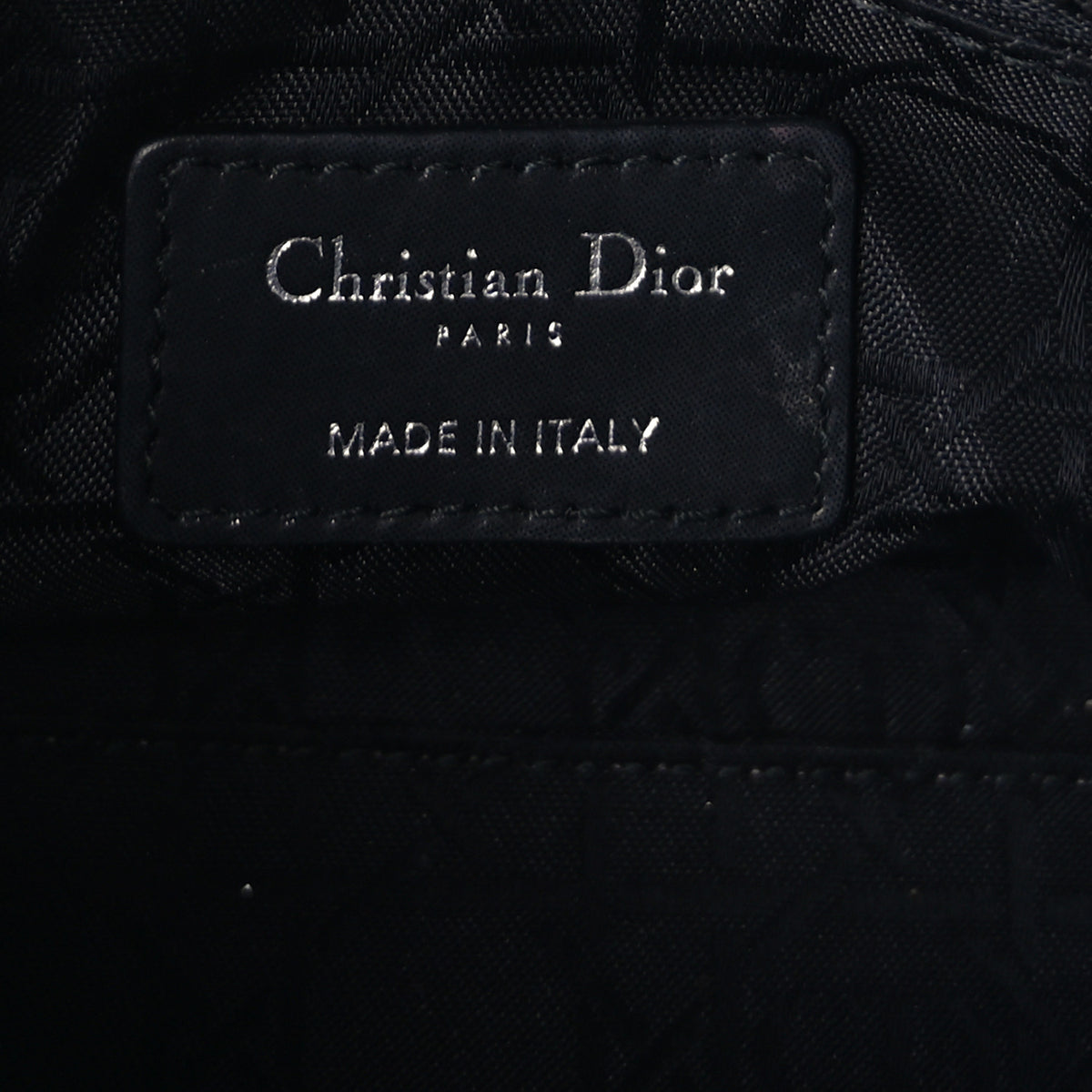 Christian Dior Metallic Lambskin Cannage Mini Lady Dior Black 5 of 8