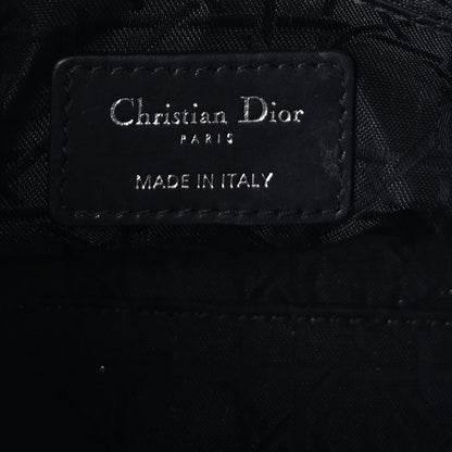 Christian Dior Metallic Lambskin Cannage Mini Lady Dior Black 5 of 8