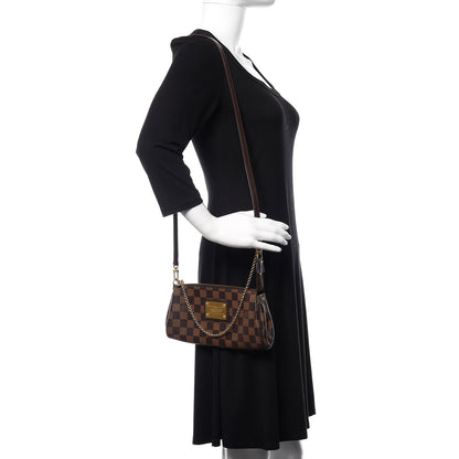 Louis Vuitton Damier Ebene Eva Clutch 2 of 10
