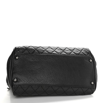 Chanel Distressed Lambskin Lady Braid Bowler Black 3 of 9