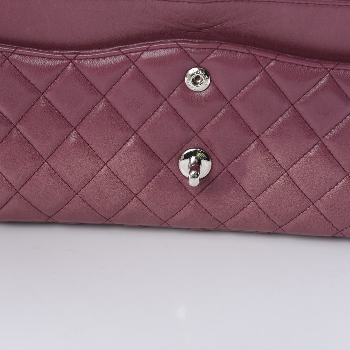 Lambskin Quilted Medium Double Flap Pink