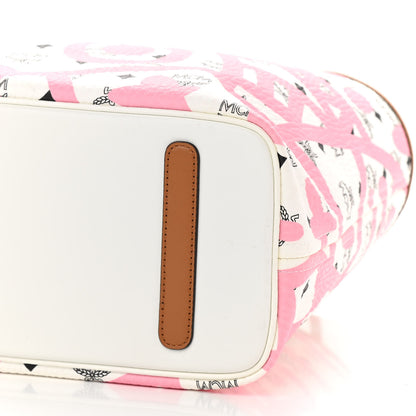 MCM X Eddie Kang Visetos Medium Reversible Shopper Tote White 16 of 18