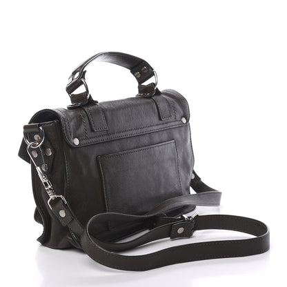Proenza Schouler Lambskin Tiny PS1 Satchel Military 2 of 15