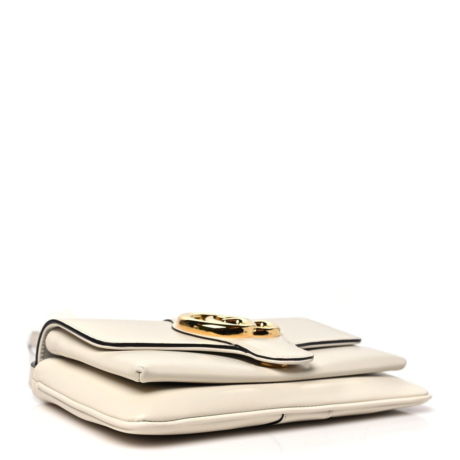 Gucci Calfskin Small Arli Flap Shoulder Bag Mystic White 4 of 7