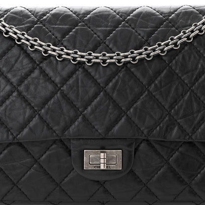 Chanel Aged Calfskin Quilted 2.55 Reissue 226 Flap Black 8 of 11