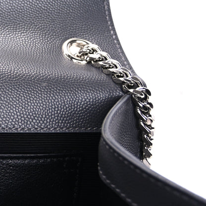 Saint Laurent Grain De Poudre Medium Classic Monogram Kate Satchel Fog 5 of 9