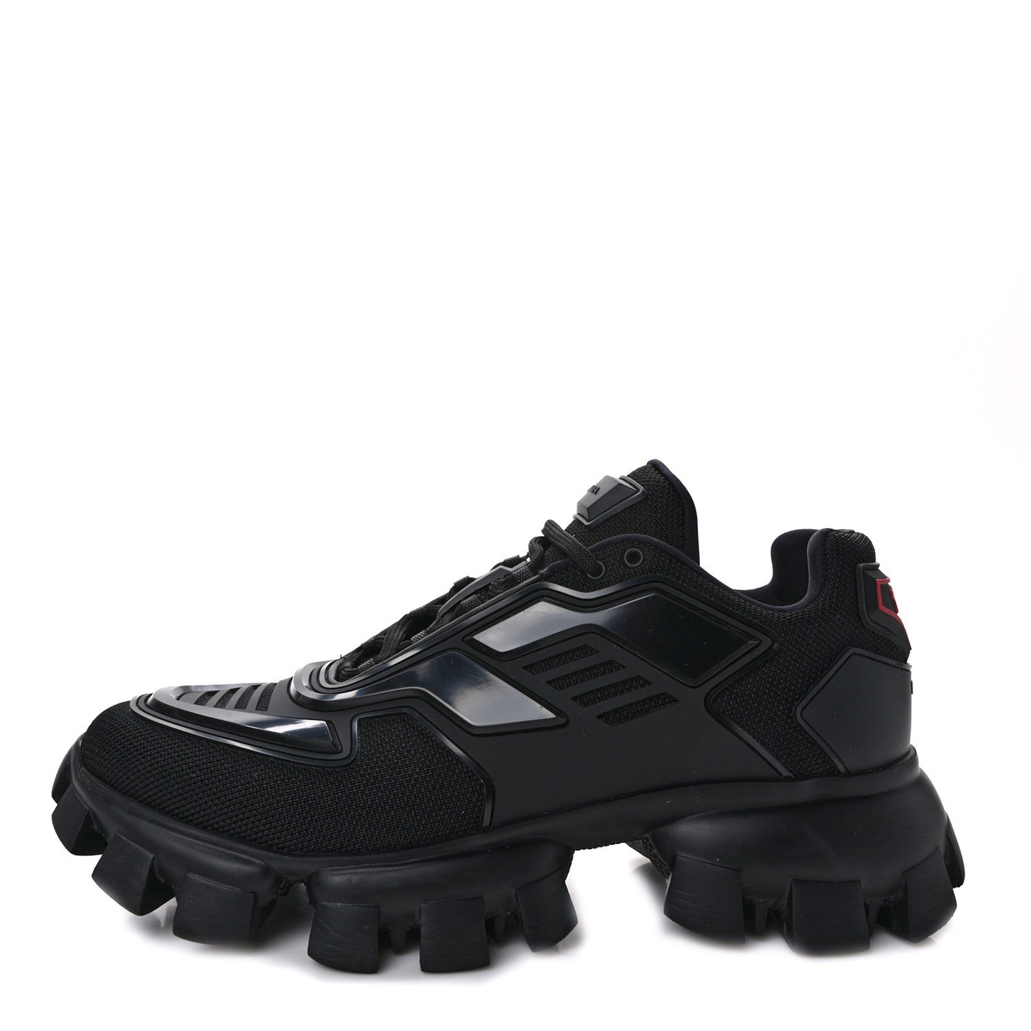Rubber Knit Fabric Mens Cloudbust Thunder Sneakers 10 Black