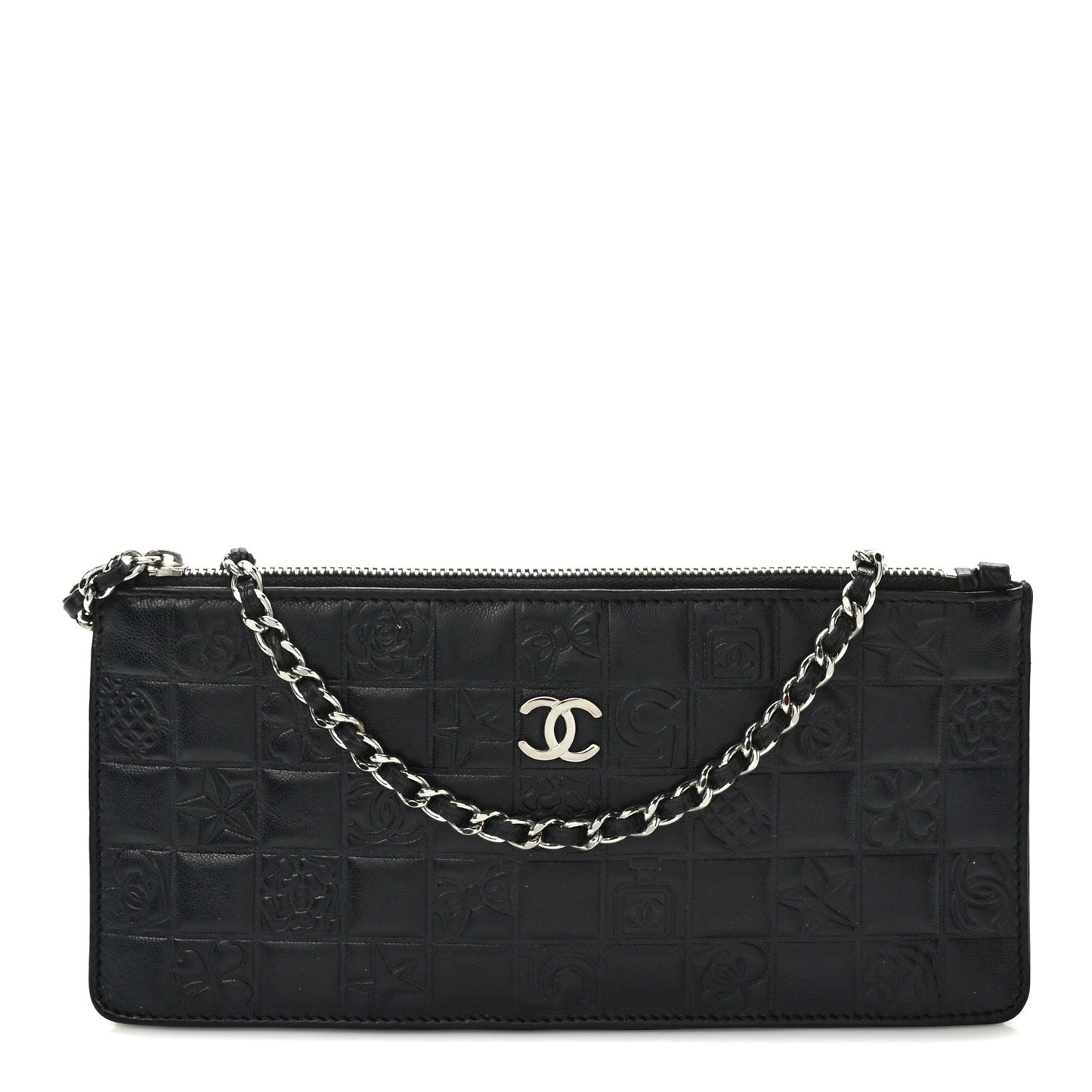 Lambskin Precious Symbols Pochette Black