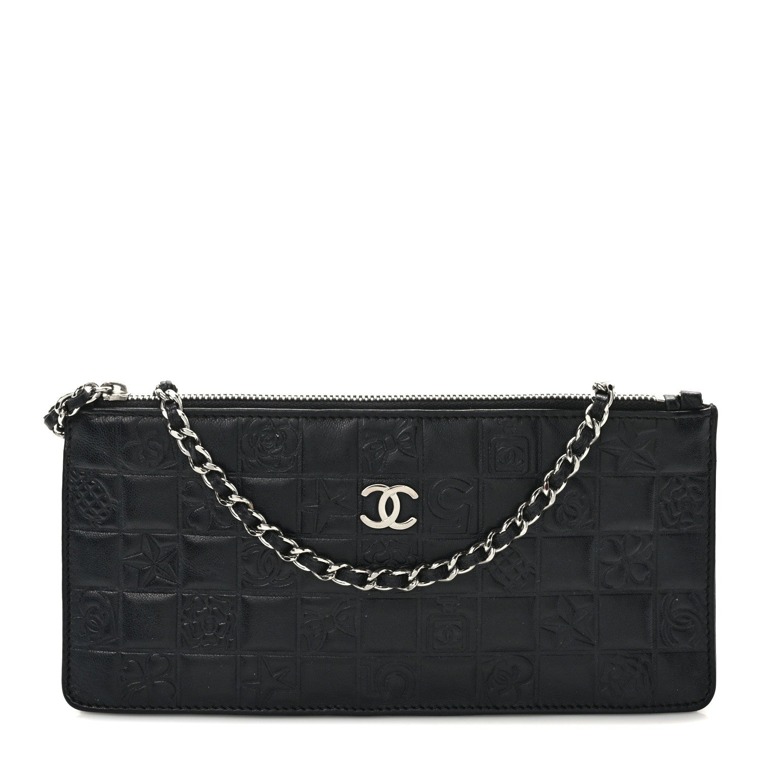 Chanel Lambskin Precious Symbols Pochette Black 1 of 11