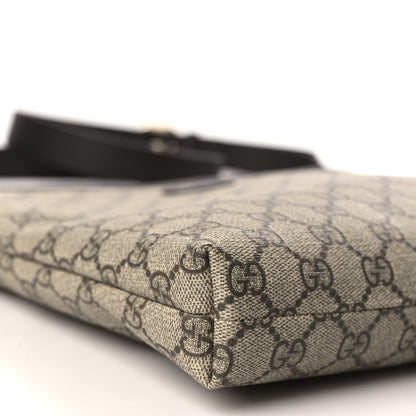 Gucci GG Plus Monogram Medium Flat Messenger Bag Dark Brown 8 of 9