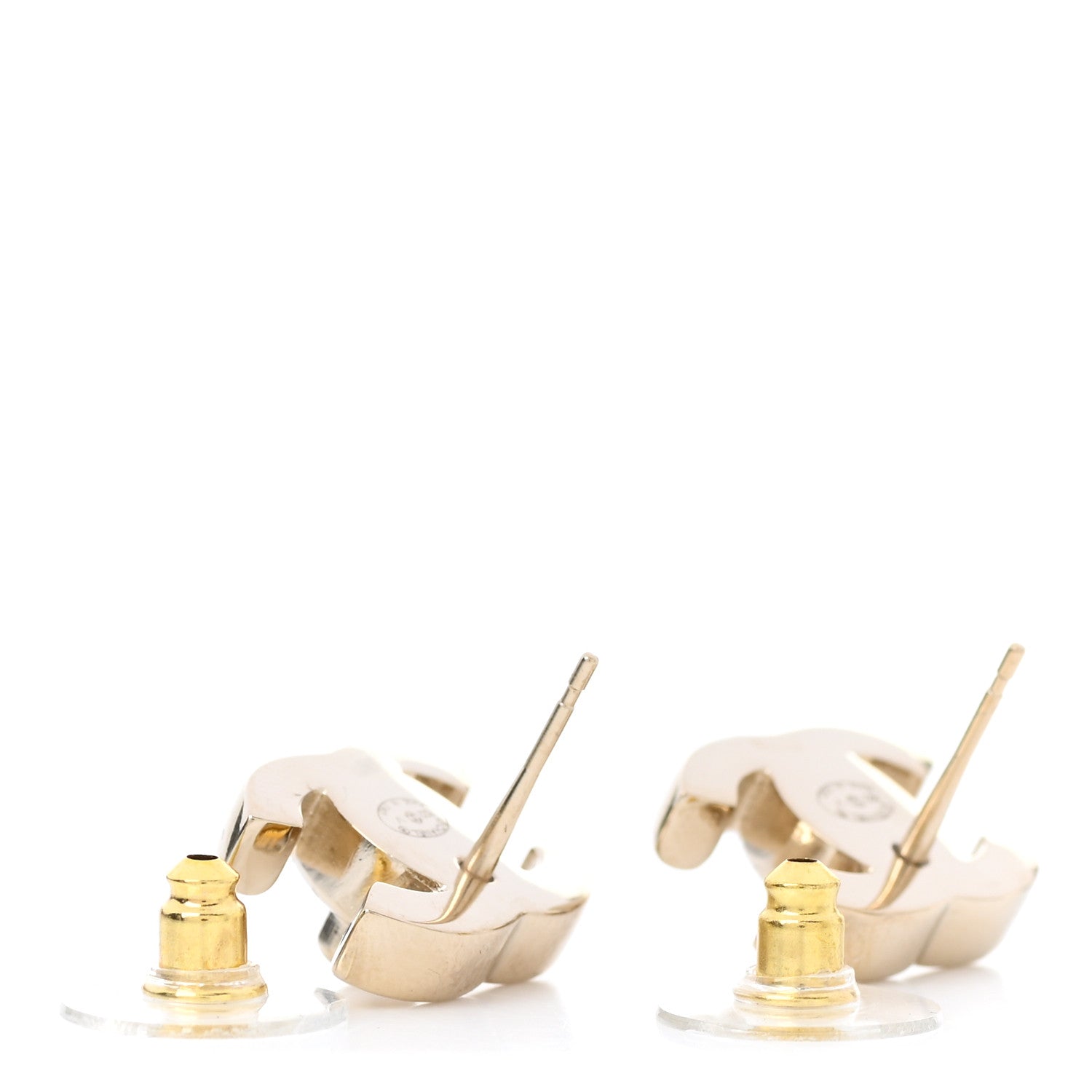 Chanel Metal CC Turnlock Earrings Gold 3 of 5