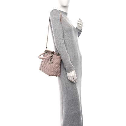 Christian Dior Lambskin Cannage Medium Lady Dior Light Pink 2 of 11