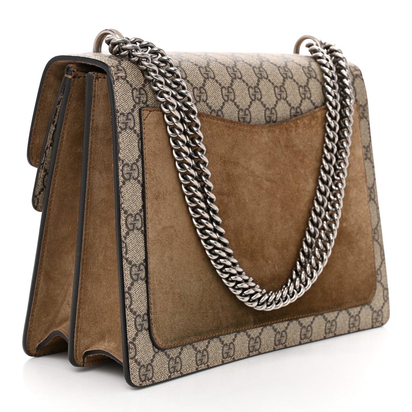 GG Supreme Monogram Medium Dionysus Shoulder Bag Taupe