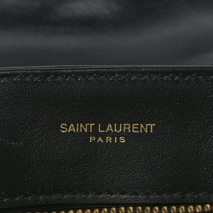 Saint Laurent Calfskin Y Quilted Monogram Small Loulou Chain Satchel Black 5 of 8