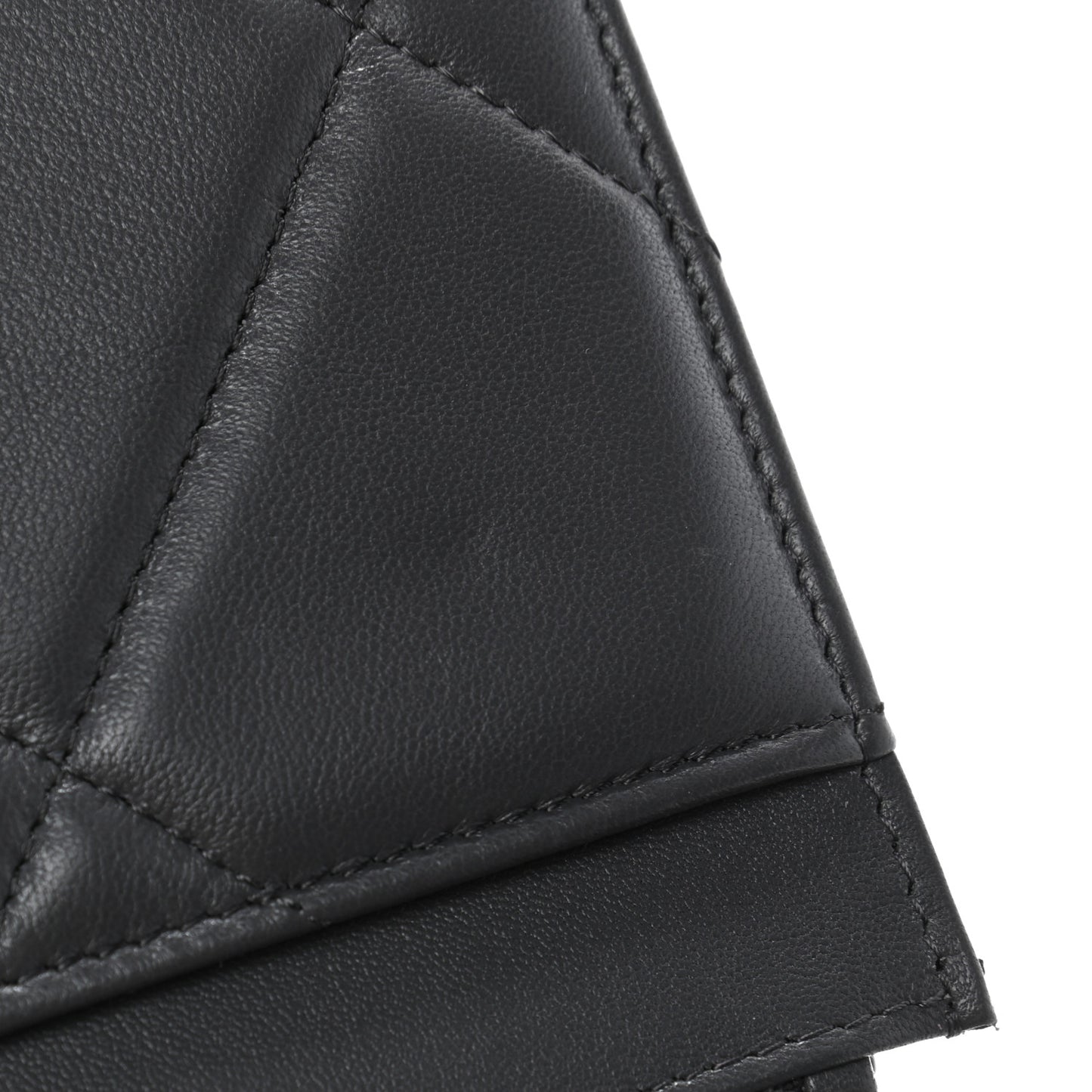 Lambskin Quilted Chanel 19 Wallet On Chain WOC Dark Grey