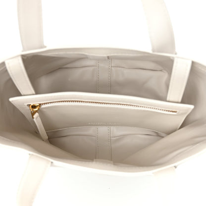 Bottega Veneta Nappa Intrecciato Small Flip Flap Tote Chalk 5 of 9