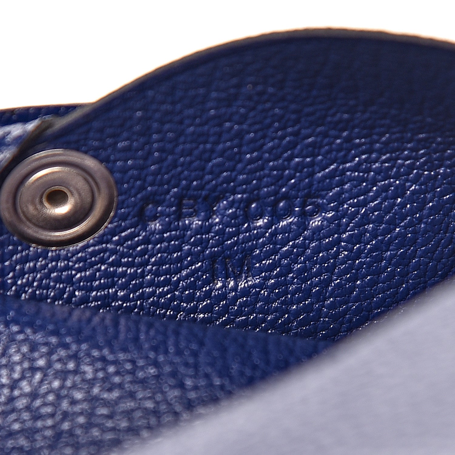 Hermes Chevre Mysore Calvi Card Case Bleu Encre 7 of 8