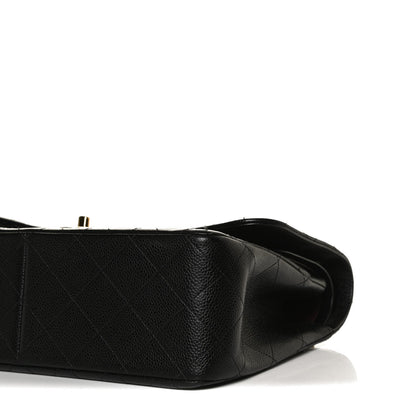 Chanel Caviar Quilted Jumbo Double Flap Black 11 of 17