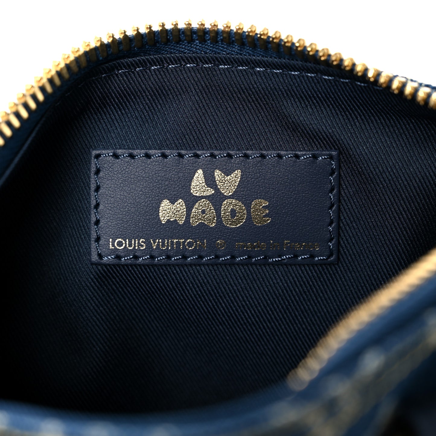 Taurillon Monogram Denim Drip Keepall XS Blue