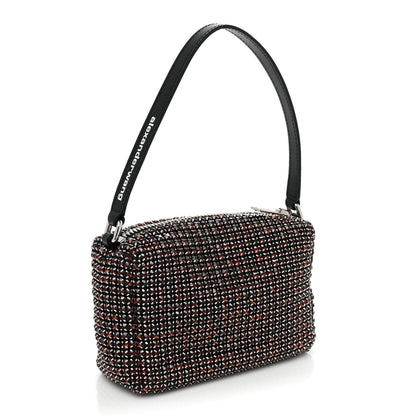 Alexander Wang Mesh Crystal Rhinestone Mini Heiress Pouch Cola 3 of 8