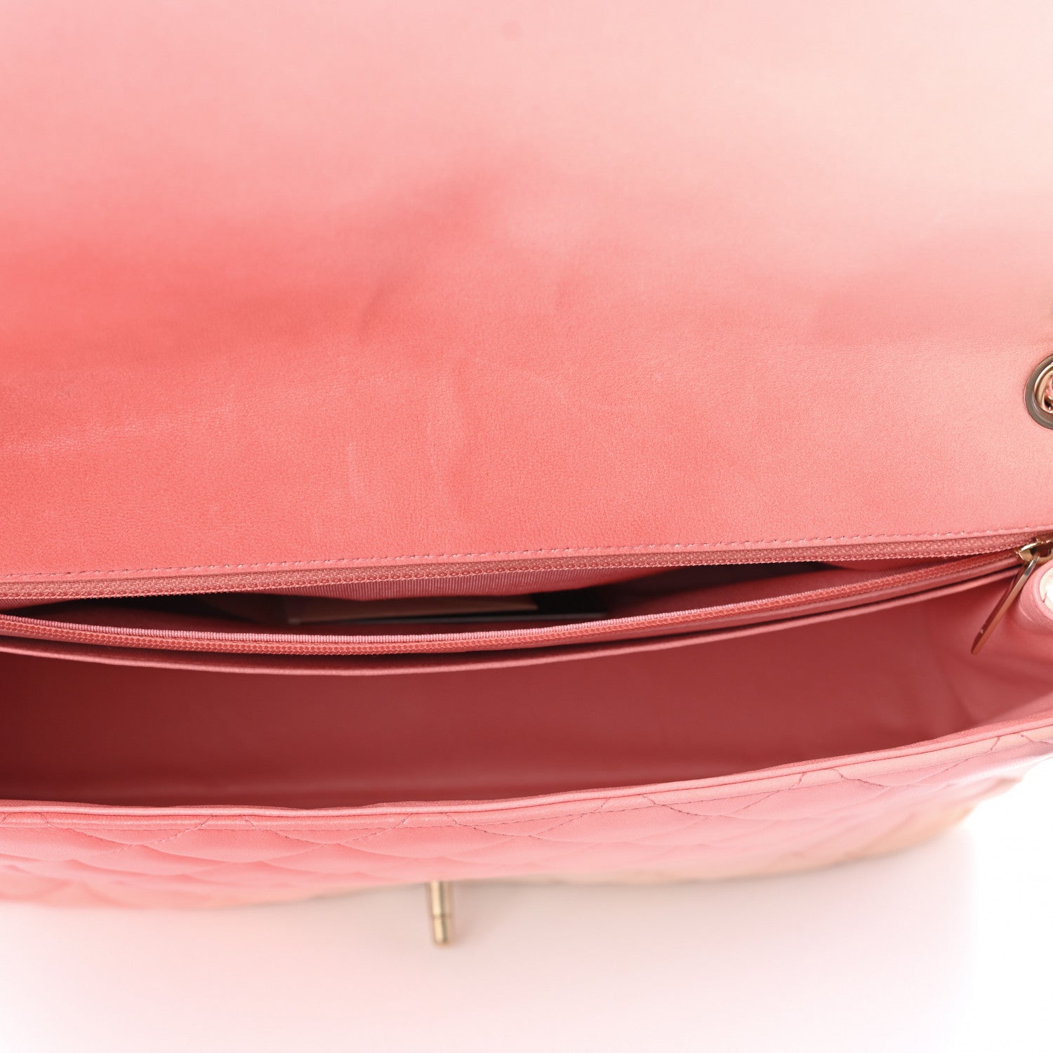 Chanel Lambskin Degrade Quilted Maxi Single Flap Pink 5 of 11