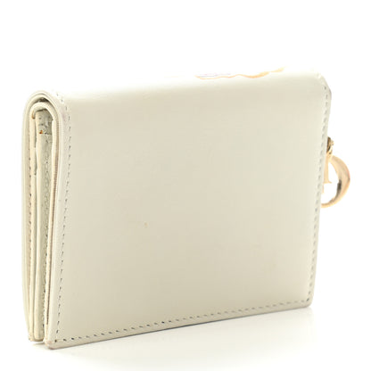 Christian Dior Calfskin Amour Print Compact Wallet Multicolor 3 of 8