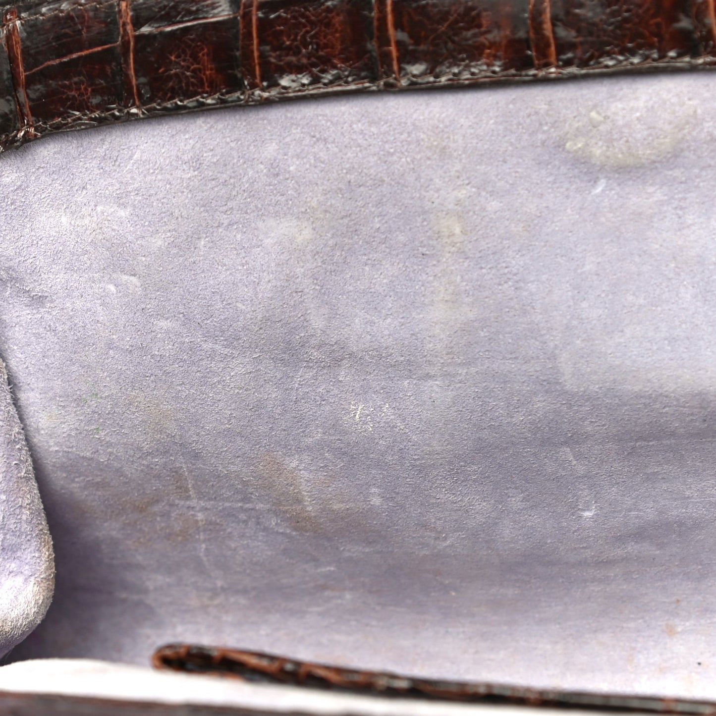 Crocodile Clutch Brown