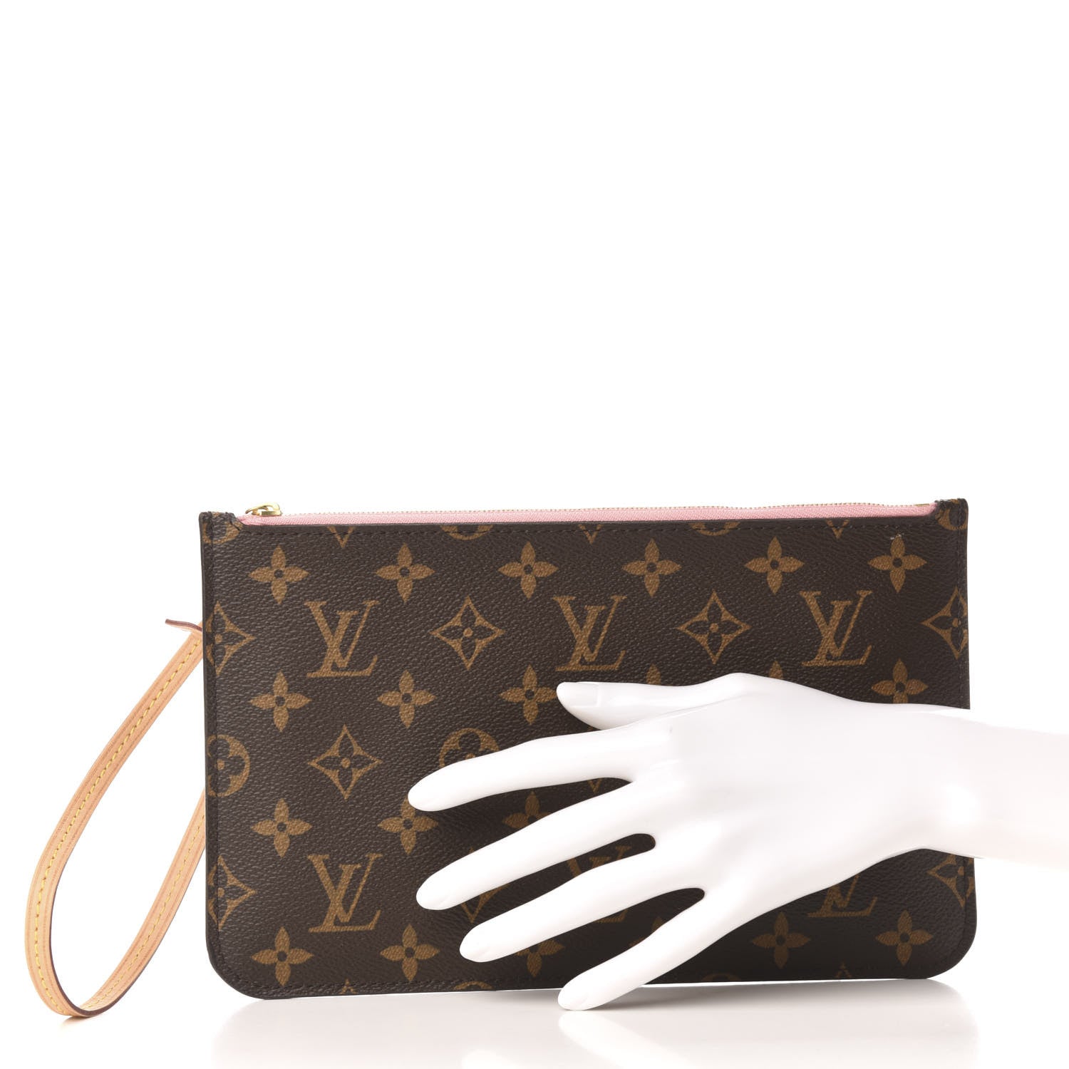 Louis Vuitton Monogram Neverfull MM GM Pochette Sugar Pink 2 of 8