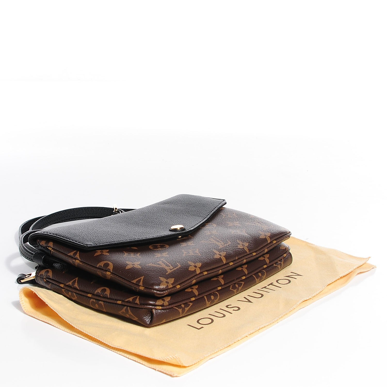 Louis Vuitton Monogram Twinset Pochette Black 4 of 8