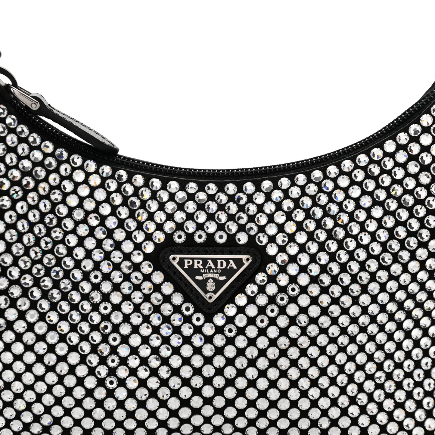 Satin Crystal Mini Re-Edition 2000 Bag Cristal