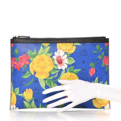 MCM Visetos Flower Print Pouch Multicolor 2 of 9