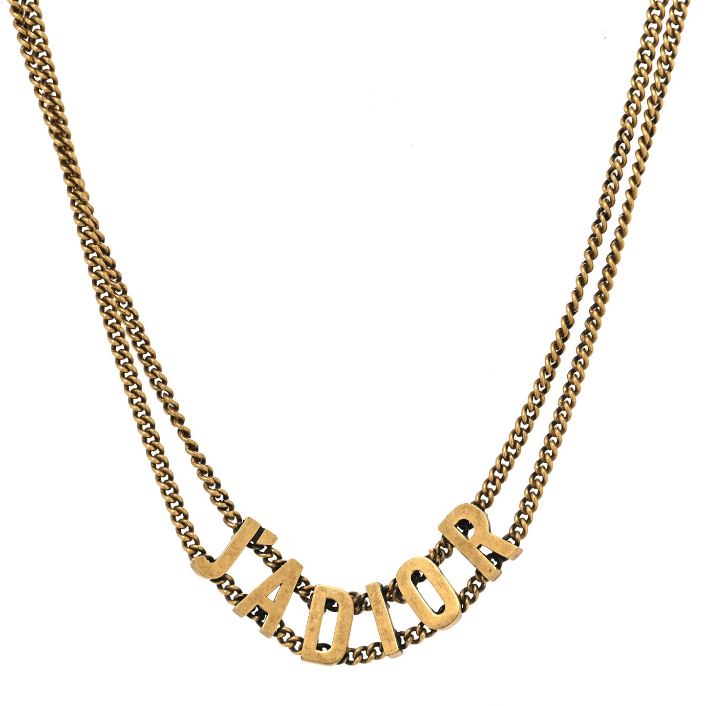 Metal J'Adior Choker Necklace Aged Gold