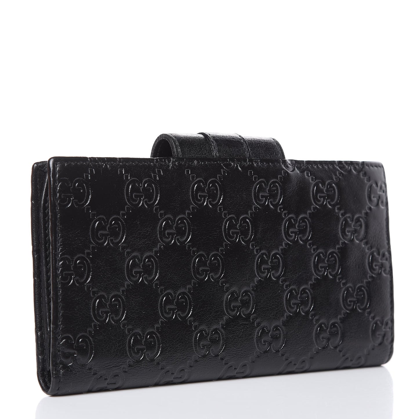 Guccissima Ladies Web Long Wallet Black