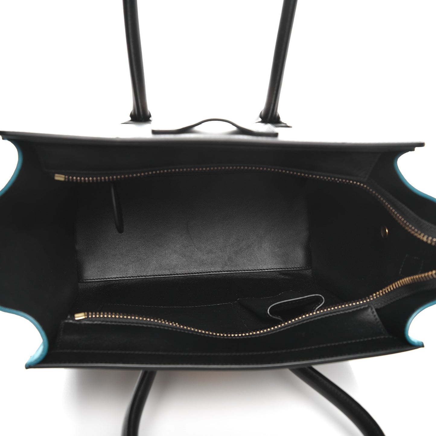 Drummed Calfskin Micro Tri-Color Luggage Antarctic