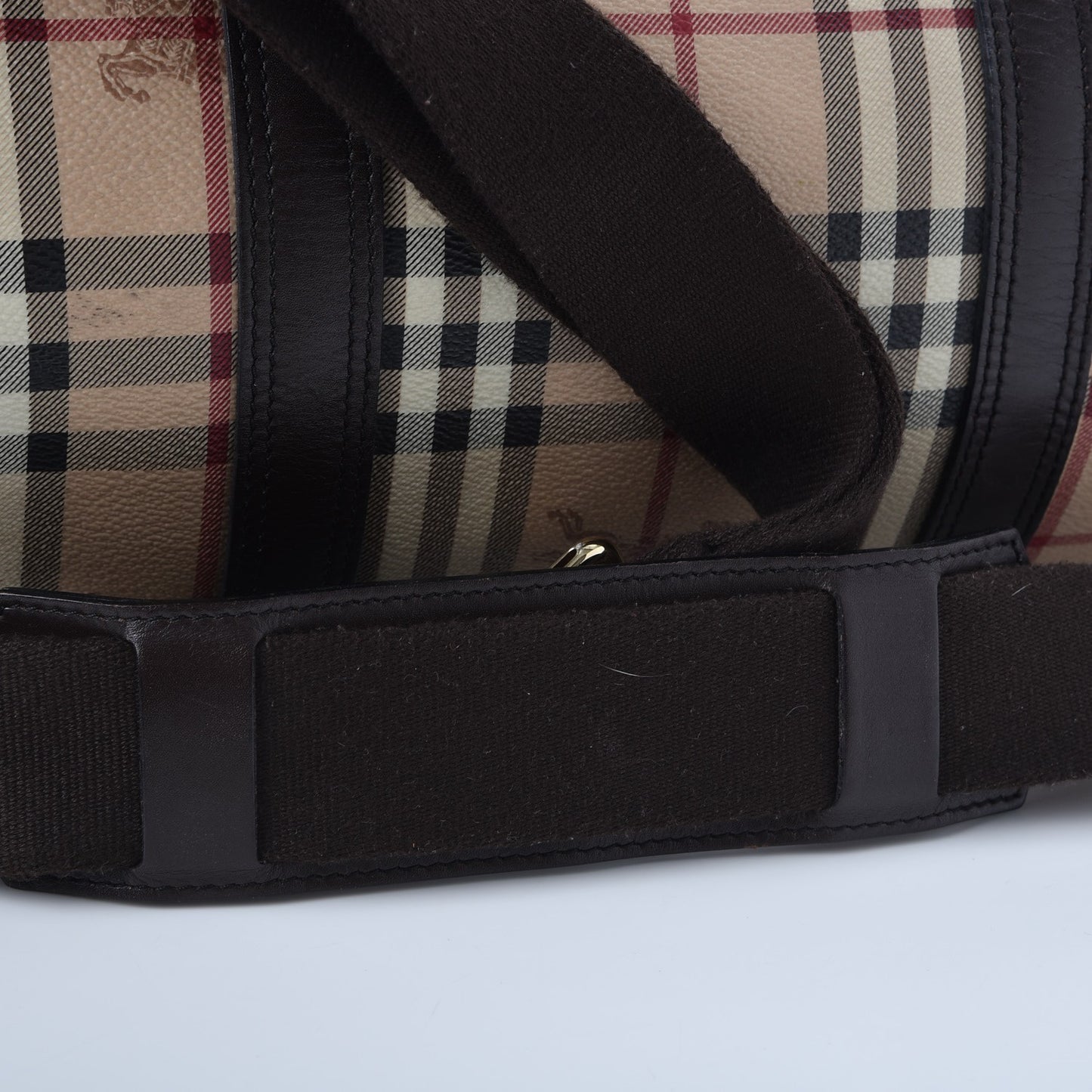 Haymarket Check Duffle Bag Dark Brown