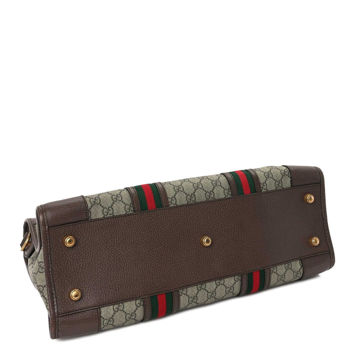 Gucci Soft GG Supreme Monogram Web Neo Vintage Duffle Bag Beige New Acero Crop 3 of 9