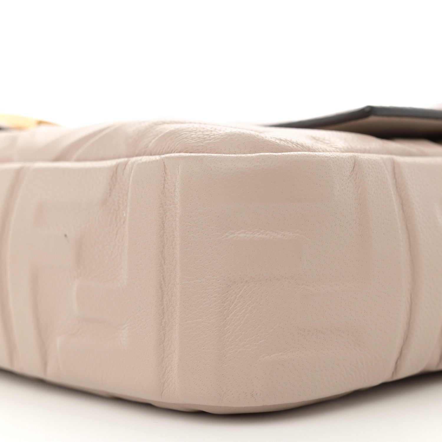 Fendi Nappa FF 1974 Embossed Baguette Camelia 10 of 13