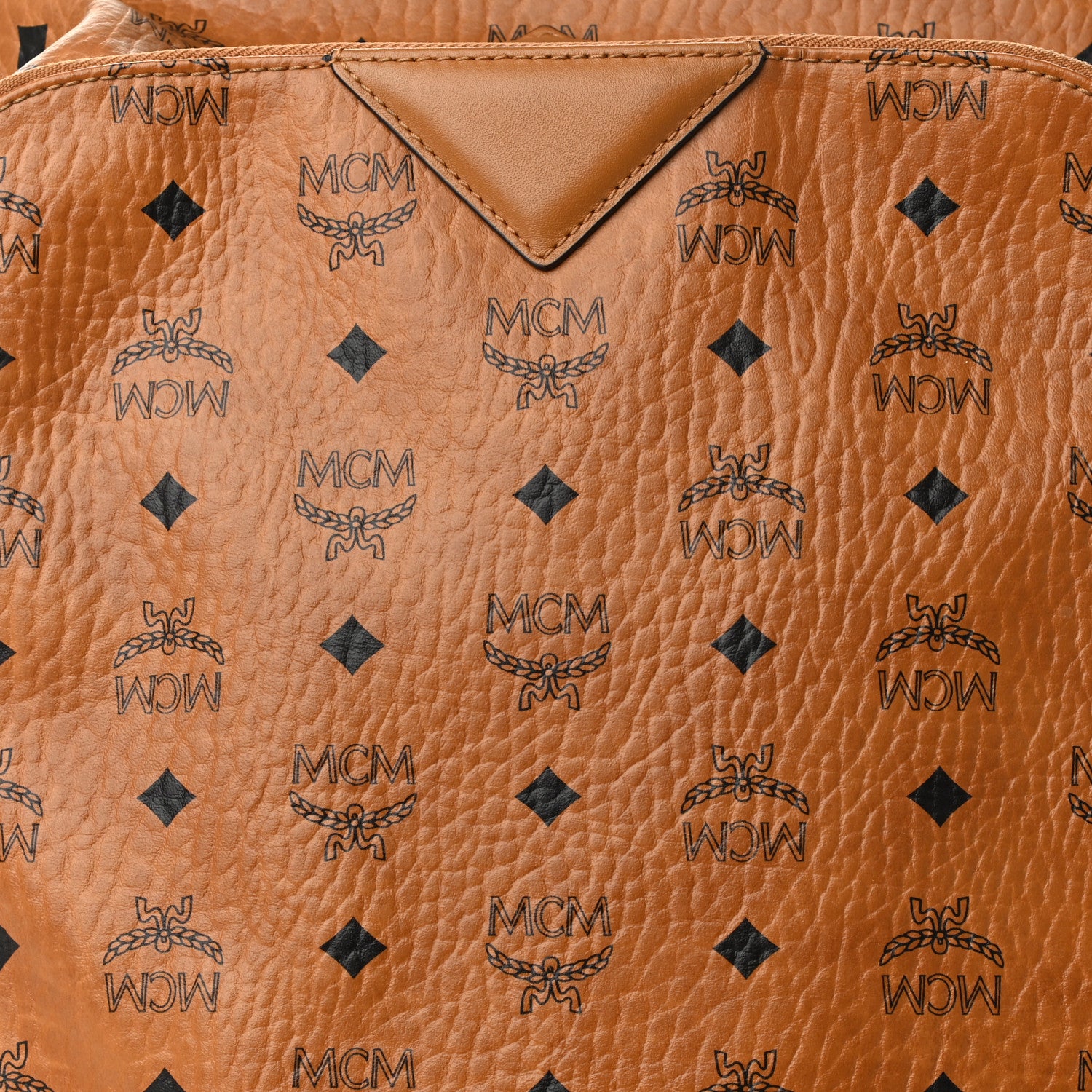 MCM Visetos Medium Duke Backpack Cognac 7 of 11