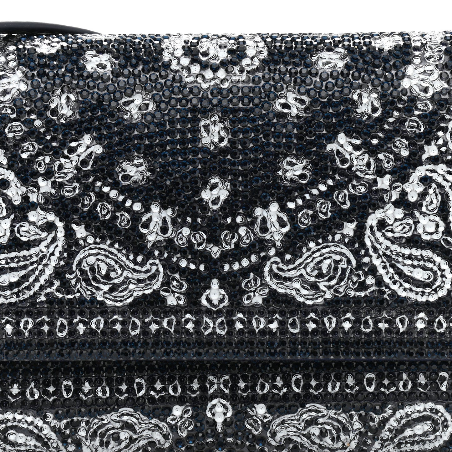 Swarovski Crystal Bandana Clutch Blue White