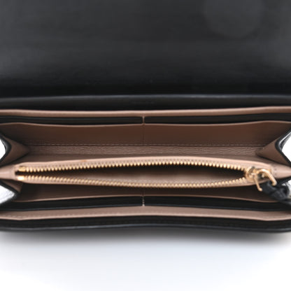 Chloe Suede Calfskin Faye Wallet Black 4 of 6