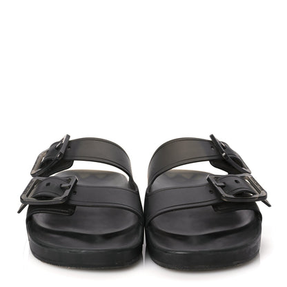 Balenciaga Technical Polyurethane Mallorca Slide Sandals 38 Black 3 of 6