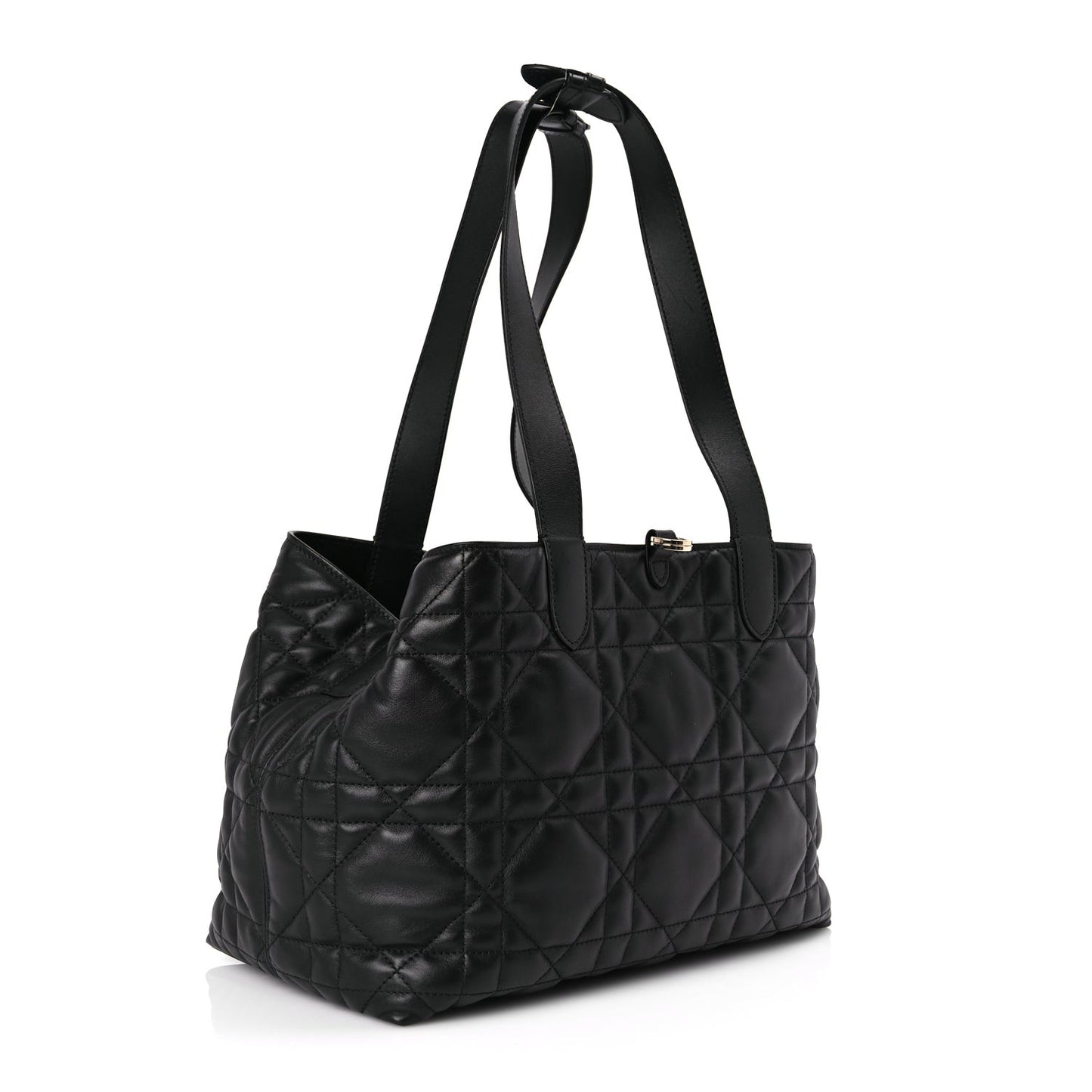 Calfskin Macrocannage Medium Toujours Black