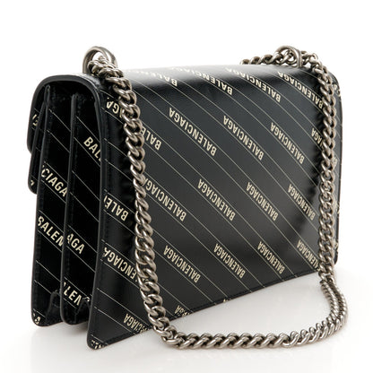 Gucci X Calfskin Logo Print Small Dionysus Shoulder Bag Black 3 of 7