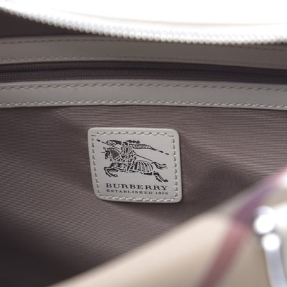 Burberry Nova Check Bowling Bag White 6 of 15