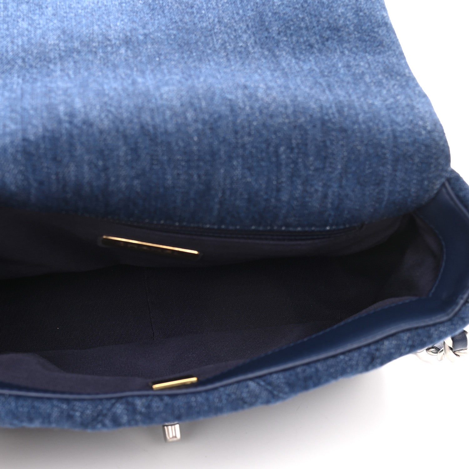 Chanel Denim Quilted Medium Chanel 19 Flap Blue 4 of 8