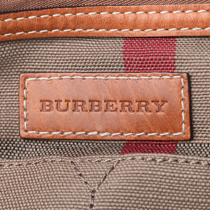 Burberry Canvas Mega Check Medium Tottenham Brit Tote Saddle Brown 5 of 8