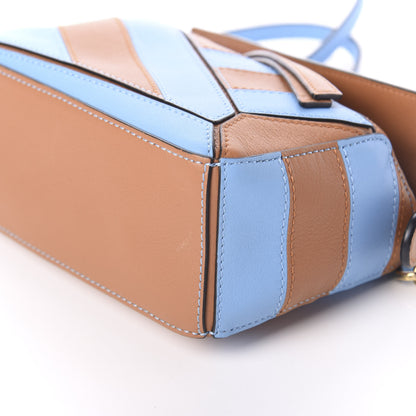 Loewe Calfskin Rugby Mini Puzzle Bag Blue Tan 9 of 9