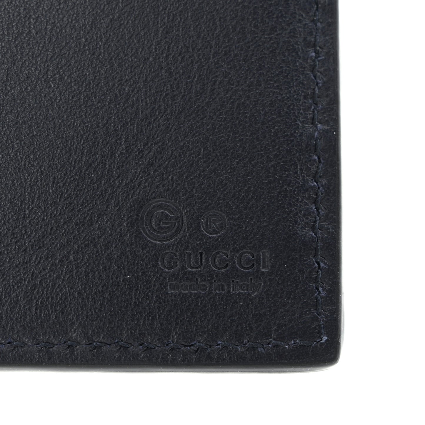 Guccissima Avel Bi-Fold Wallet Blue